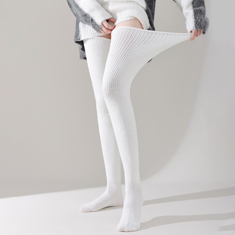 Chaussettes hautes en coton souple - image 6