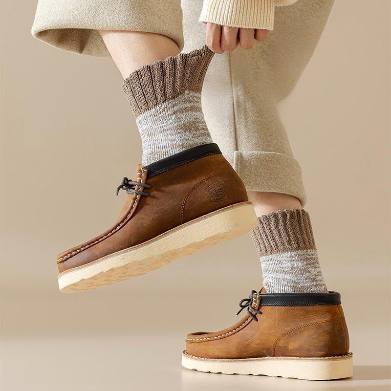 Chaussettes basses en peluche douce grande taille Plusock (5 paires) - image 8