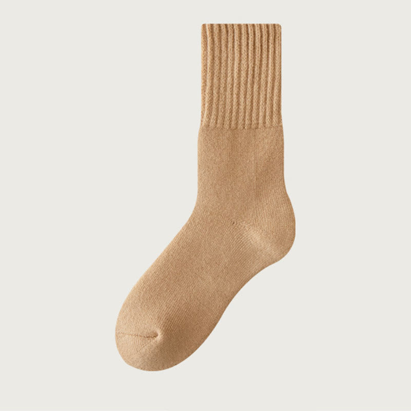 Chaussettes polaires douces (6 paires) - Café - EU39-44(US6-10) - image 11