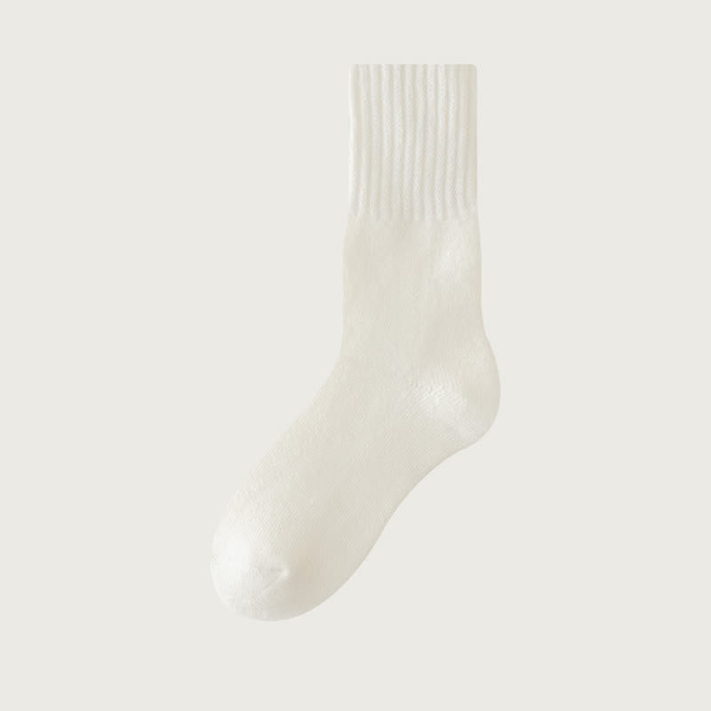Chaussettes polaires confortables Plusock grandes tailles (6 paires) - Blanc - EU39-44(US6-10) - image 8