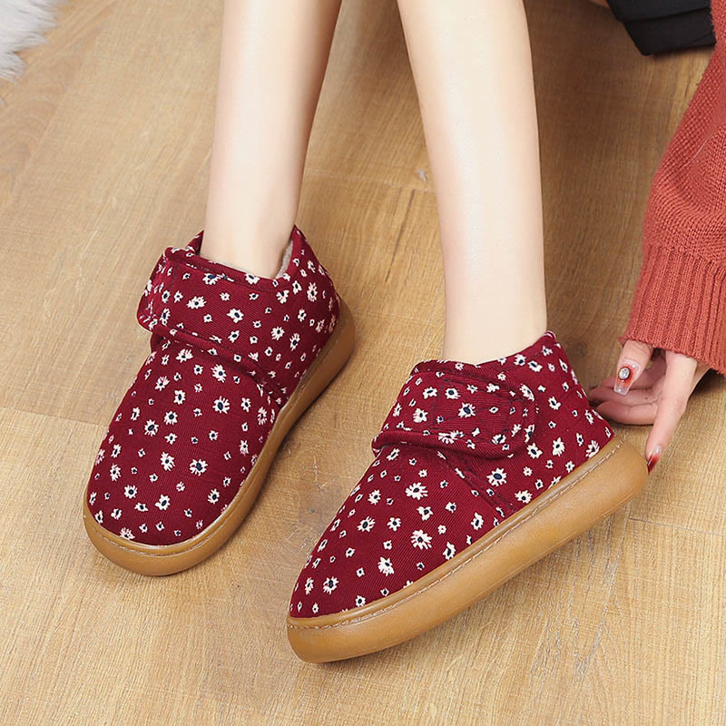 Pantoufles fleuries Plusock grandes tailles - image 1