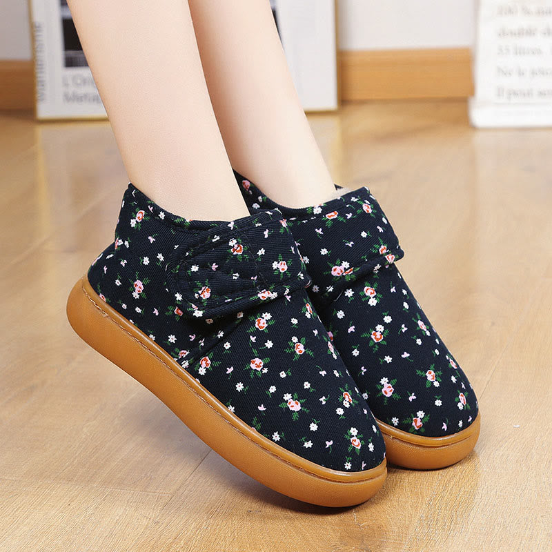 Pantoufles fleuries Plusock grandes tailles - image 5