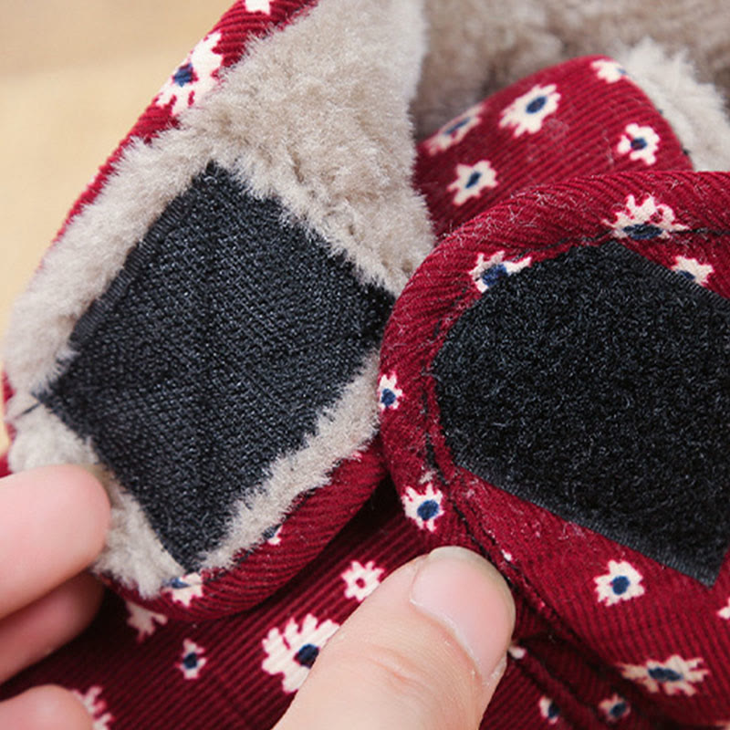 Pantoufles fleuries grandes tailles - image 3