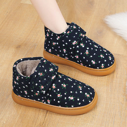 Pantoufles fleuries Plusock grandes tailles - Noir - EU41-42(US7.5-8.5) - image 8