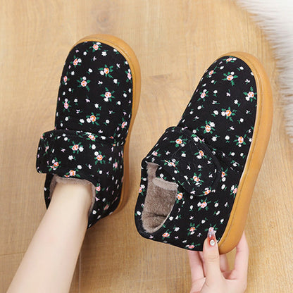 Pantoufles fleuries grandes tailles - image 4