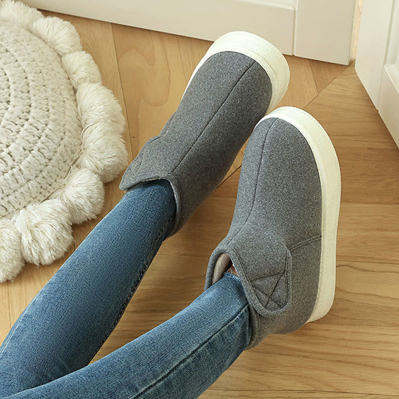 Pantoufles Plusock grandes tailles, couleur unie et résistantes - Gris - EU43-44(US9-10) - image 7