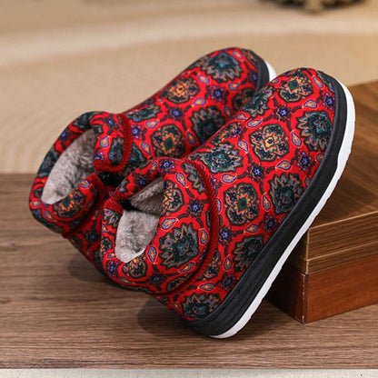 Pantoufles à fermeture éclair Plusock grandes tailles - Vin - EU41-42(US7.5-8.5) - image 10