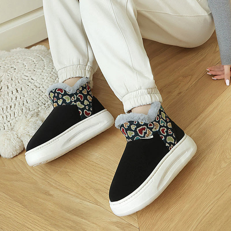 Pantoufles Plusock grande taille à motif cœur - image 2