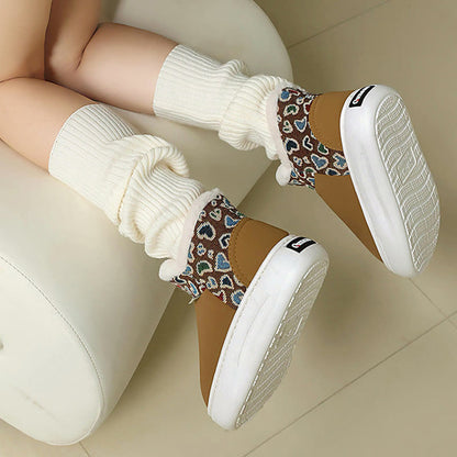 Pantoufles Plusock grande taille à motif cœur - image 9