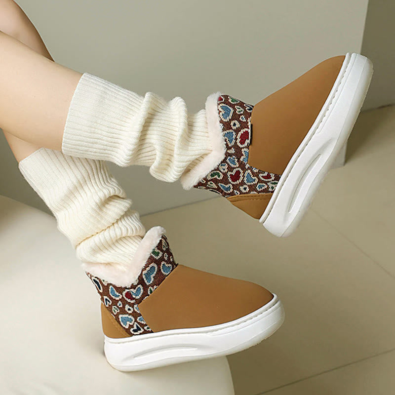 Pantoufles Plusock grande taille à motif cœur - image 7