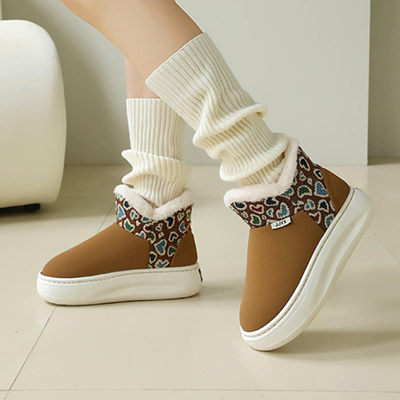 Pantoufles Plusock grande taille à motif cœur - image 5