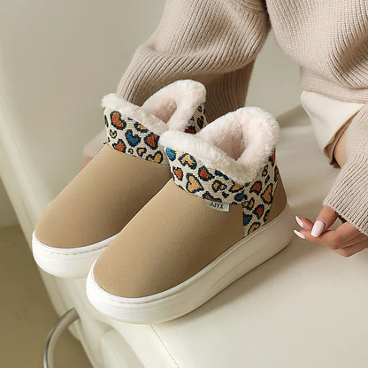 Pantoufles Plusock grande taille à motif cœur - Beige - EU41-42(US7.5-8.5) - image 17