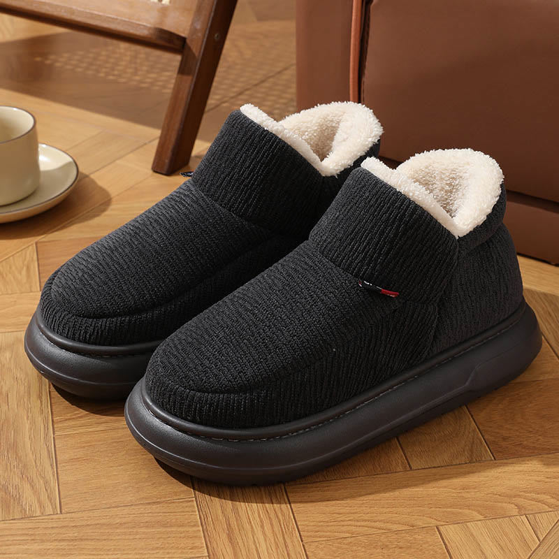 Pantoufles chaudes et confortables Plusock grandes tailles - Gris - EU43-44(US9-10) - image 2