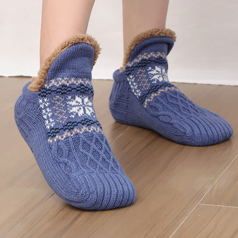 Chaussettes-chaussons flocons de neige grandes tailles - image 6