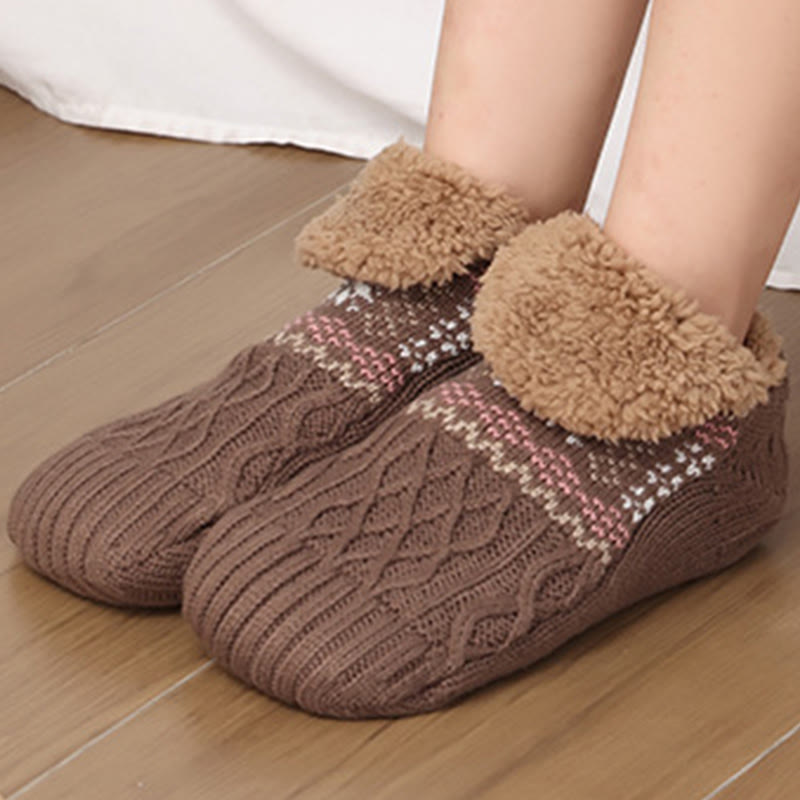 Chaussettes-chaussons flocons de neige grandes tailles - image 20