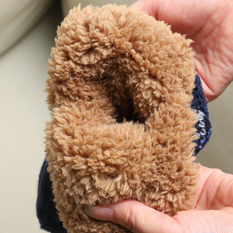 Chaussettes-chaussons Plusock grandes tailles à motif flocon de neige - image 17