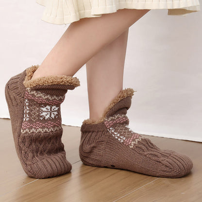 Chaussettes-chaussons flocons de neige grandes tailles - image 10