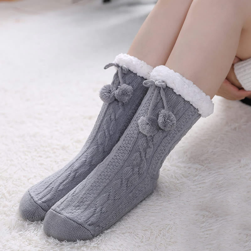 Chaussettes-chaussons chaudes grandes tailles - image 1