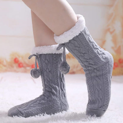 Chaussettes-chaussons chaudes grandes tailles - image 2
