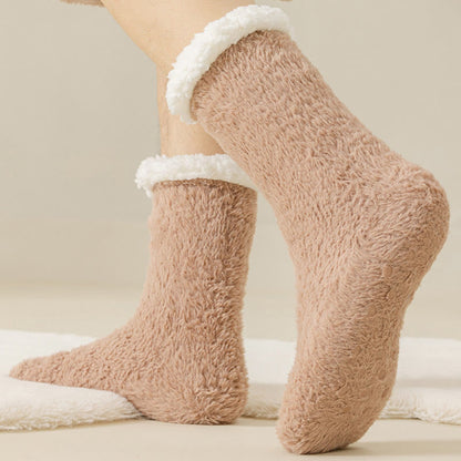 Chaussettes-chaussons grandes tailles douces pour la peau - image 4