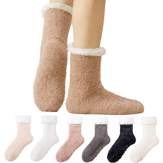 Chaussettes-chaussons grandes tailles douces pour la peau - image 0
