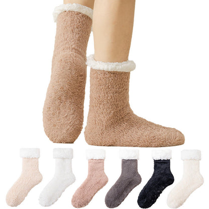 Chaussettes-chaussons grandes tailles douces pour la peau - image 0