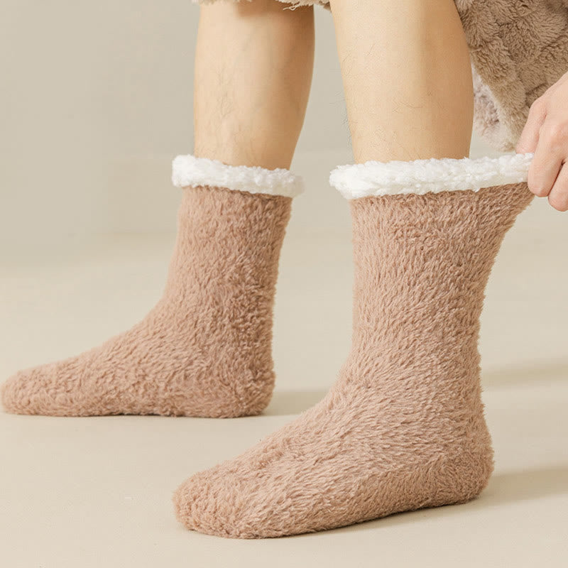 Chaussettes-chaussons grandes tailles douces pour la peau - image 3