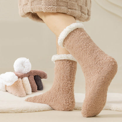 Chaussettes-chaussons grandes tailles douces pour la peau - image 1