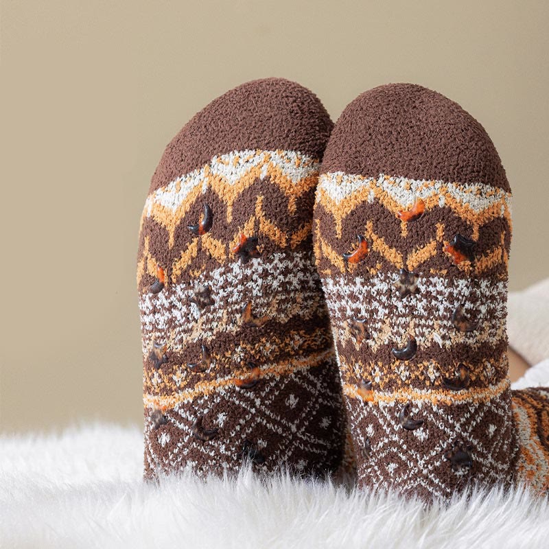 Chaussettes-chaussons ethniques grandes tailles - image 6