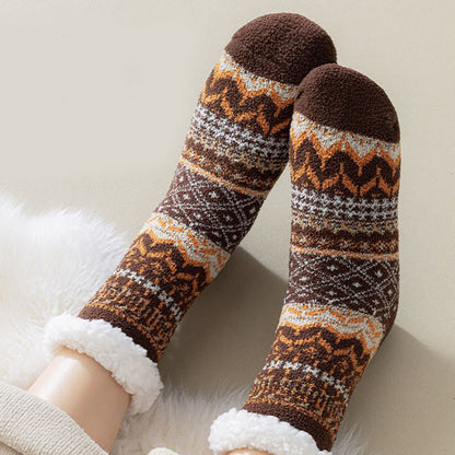 Chaussettes-chaussons ethniques grandes tailles - image 4