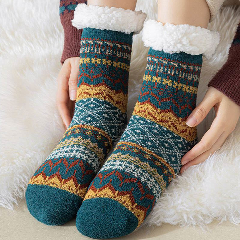 Chaussettes-chaussons ethniques grandes tailles - image 7