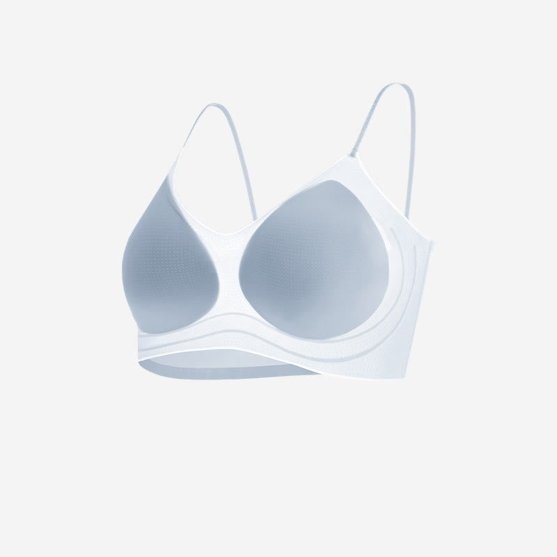 Soutien-gorge sans armatures parfum camélia - Bleu - 38 - C - image 2