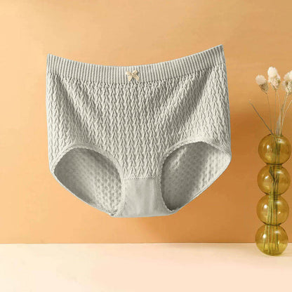 Culotte taille haute à nœud papillon (5 paires) - Bleu - 4XL - image 17