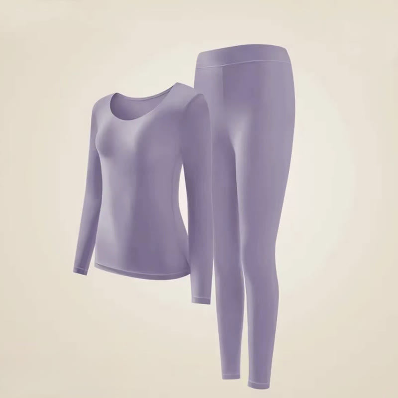Sous-vêtement chauffant Plusock Camellia Essence - Violet - XL - Un ensemble - image 15