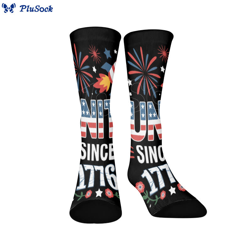 Chaussettes à l'effigie de l'alphabet des États-Unis - UN - EU37-44(US4-10) - image 5