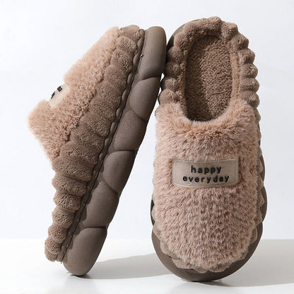 Pantoufles Happy Everyday grandes tailles - Café - UE46-47 (US9-10) - image 3