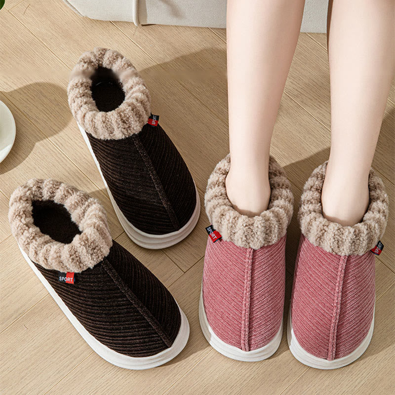 Pantoufles en peluche douce grande taille - image 0