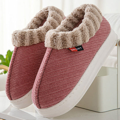 Pantoufles en peluche douce grande taille - Rose - EU43-44(US9-10) - image 9