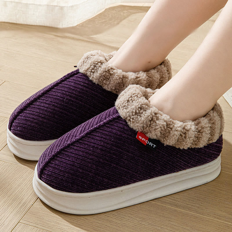 Pantoufles en peluche douce grande taille - image 3