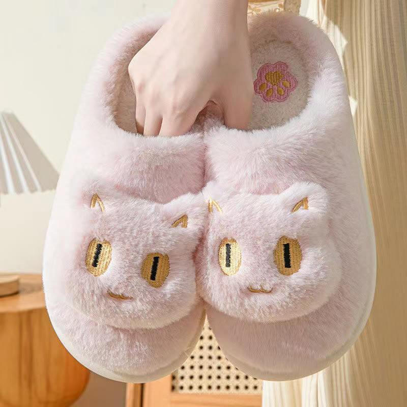 Pantoufles chat mignon grand format à dessin animé - Rose - EU44-45(US10-11) - image 5