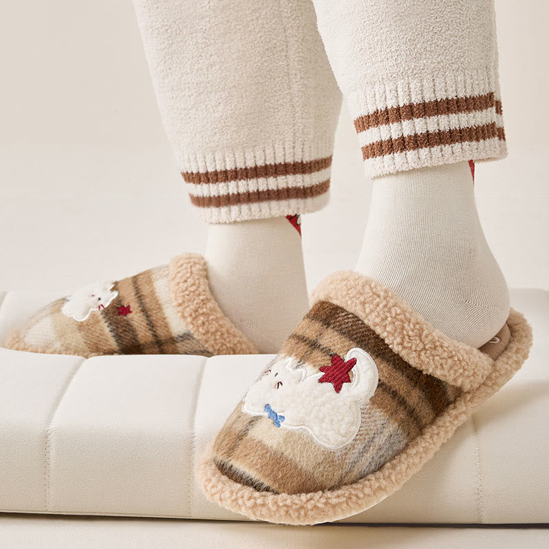 Pantoufles Plusock grandes tailles à motif chat mignon - image 3