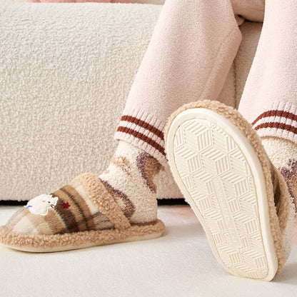 Pantoufles Plusock grandes tailles à motif chat mignon - image 4