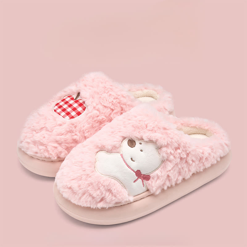 Pantoufles chiot en peluche grande taille - Rose - EU44-45(US10-11) - image 9