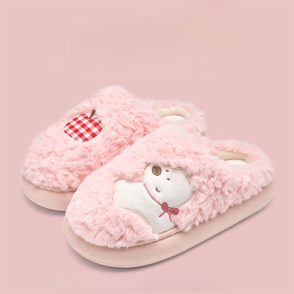Pantoufles chiot en peluche grande taille - Rose - EU44-45(US10-11) - image 9