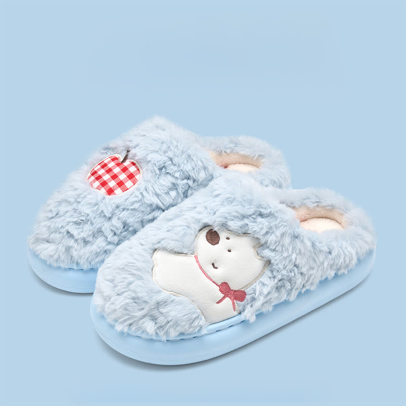 Pantoufles chiot en peluche grande taille - Bleu - EU44-45(US10-11) - image 11