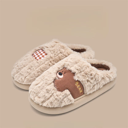 Pantoufles chiot en peluche grande taille - Café - EU44-45(US10-11) - image 8