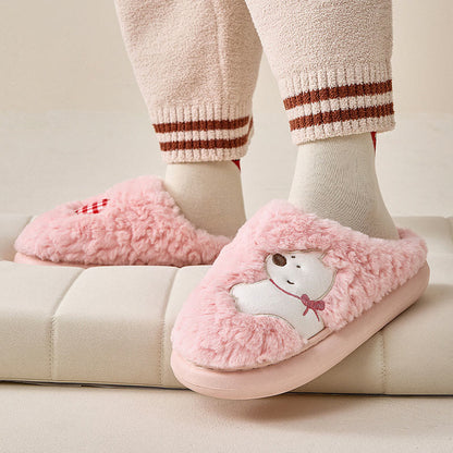 Pantoufles chiot en peluche grande taille - image 2