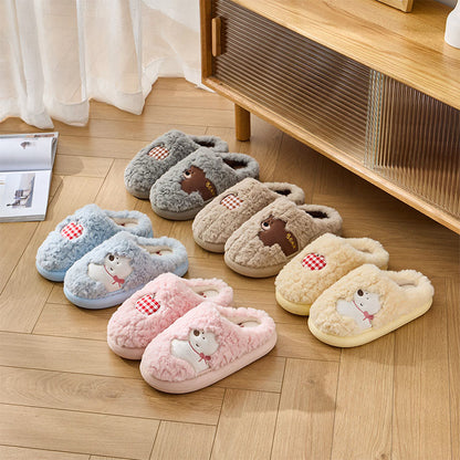 Pantoufles chiot en peluche grande taille - image 7