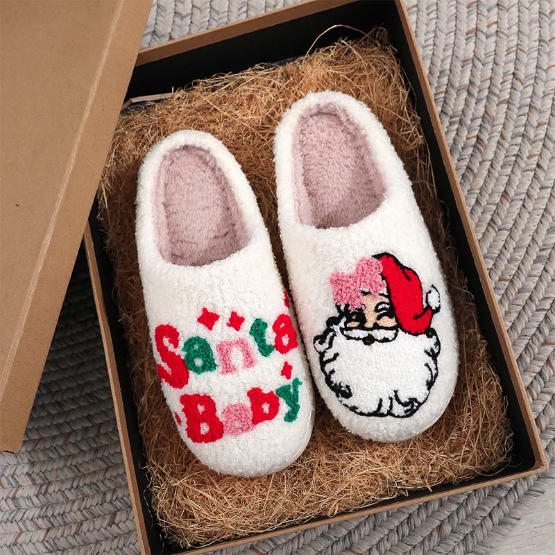 Pantoufles bébé Père Noël grandes tailles - image 0