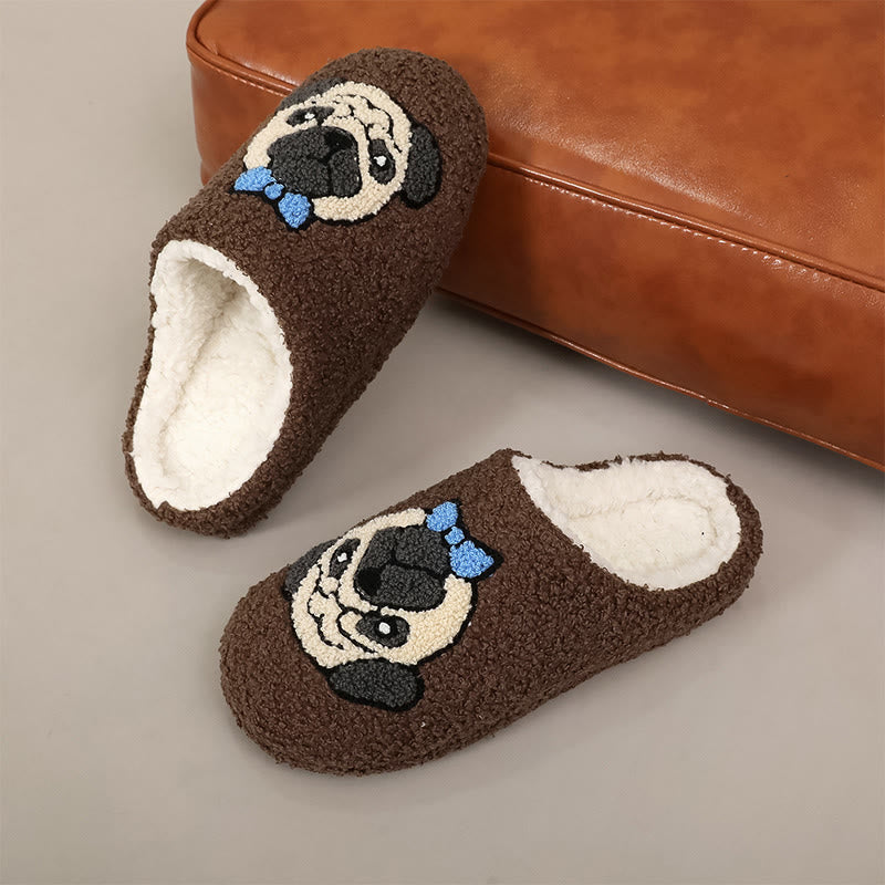 Pantoufles carlin mignonnes grande taille - Brun - EU44-45(US10-11) - image 2